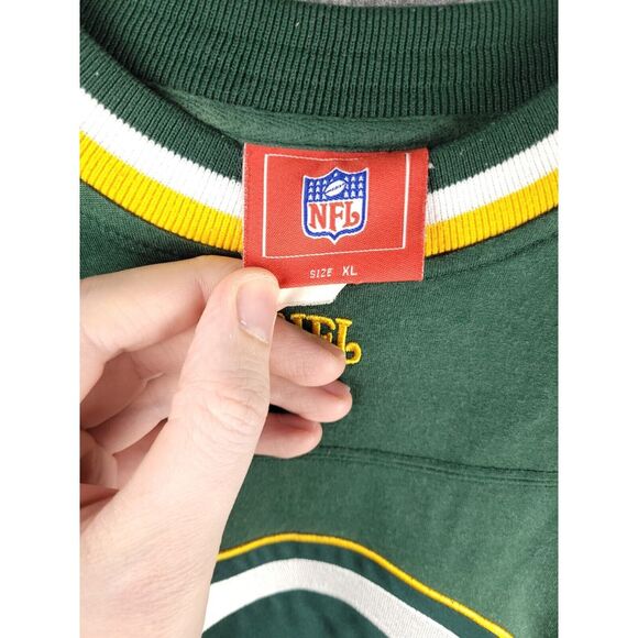 Green Bay Packers Pullover Sweater Men's XL NFL Long Sleeve Embroidered Football - Picture 4 of 6